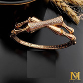 ست دستبندانگشتر استخوانی بانی کاملاطرح طلا رنگثابت آبکاری طلا۱۸عیار نگین مخراجکاری برندمعتبر دریم