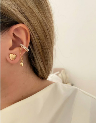 گوشواره ایرکاف جدیدوخاص طرح طلا ژوپینگ رنگ ثابت آبکاری طلا۱۸