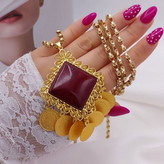 گردنبندنگین عقیق اصل جدیدآویزدارسکه ای طرح طلا جدیدآبکاری طلابازنجیریک متری