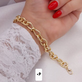 دستبند حلقه ای جدیدطرح طلا رنگثابت ضمانتی سبک ولطیف مشابه طلا