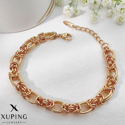 دستبندشیک ولوکس زنانه طرح طلا ژوپینگ رنگ ثابت آبکاری طلا۱۸ عیار