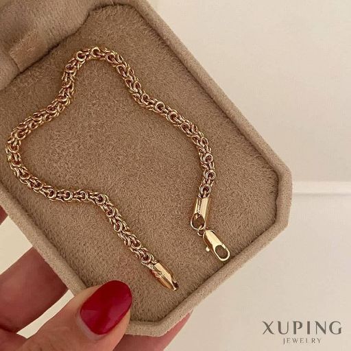 دستبند ظریف و شیک جدیدکپی طلا ژوپینگ رنگ‌ثابت تضمینی آبکاری طلا۱۸عیار