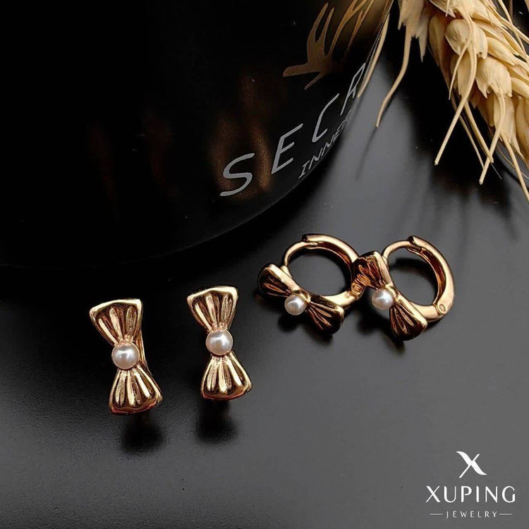 گوشواره حلقه ای کوچک نوزادی جدیدطرح طلا ژوپینگ رنگثابت تضمینی آبکاری طلا۱۸عیار
